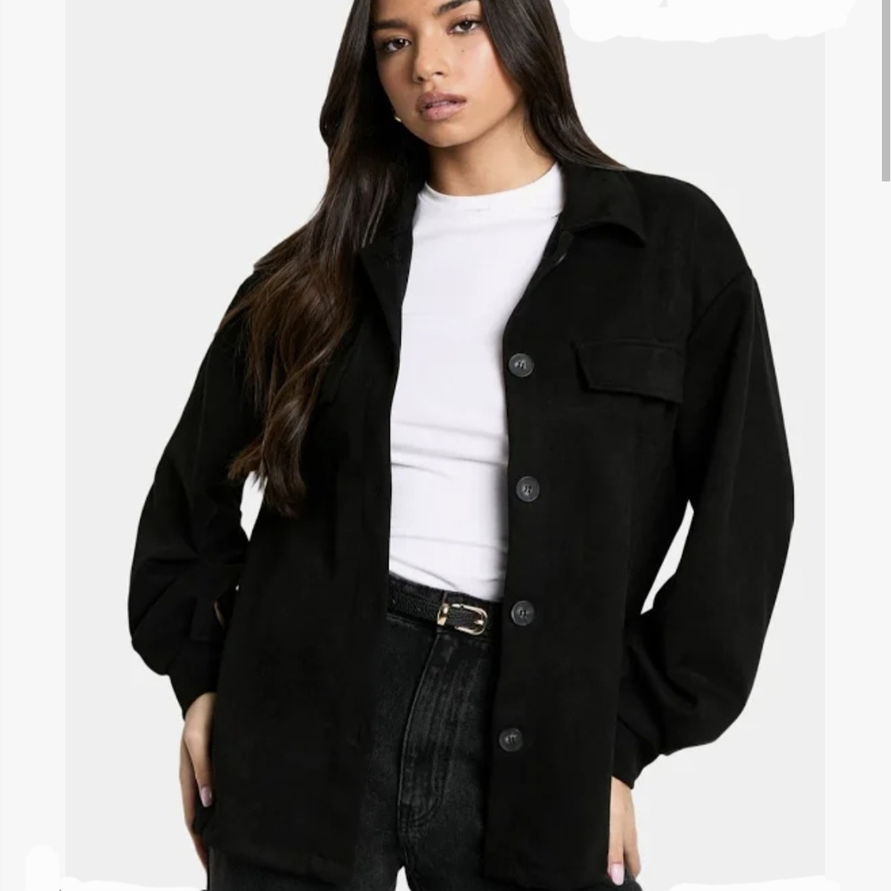 🆕Black Women's suede Cloth shirt/jacket